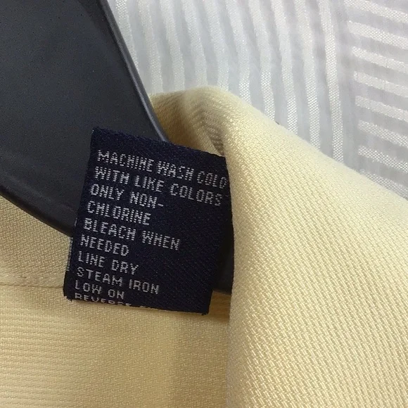 VTG 🌵Canyon Creek Lemon Cream Rayon Blend Short Sleeve Sz.L - Picture 4 of 6